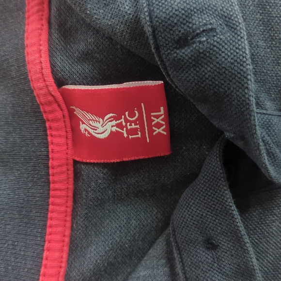 Liverpool LFC Distressed Button Up Short Sleeve Polo XXL - Picture 2 of 9